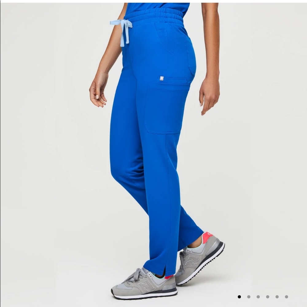 Figs Yola Skinny Scrub Bottoms (Royal Blue)